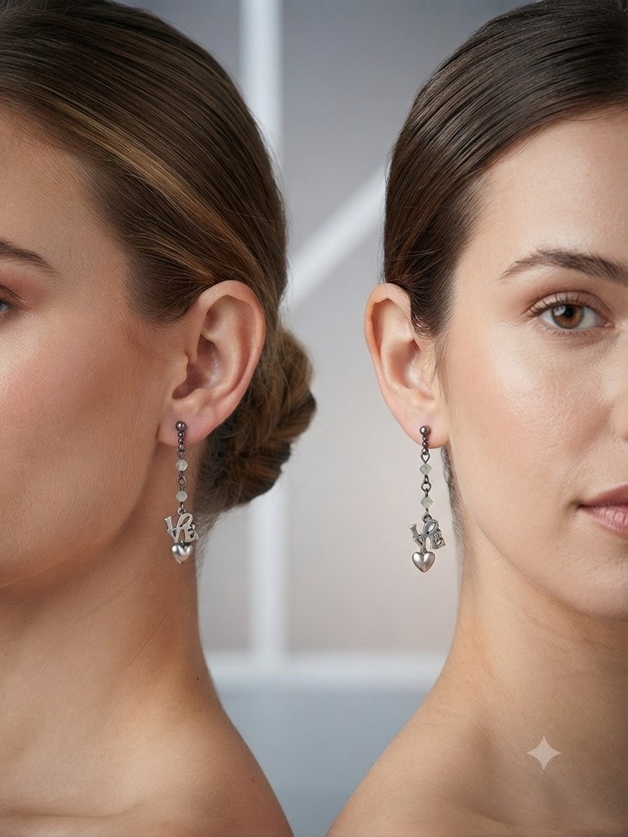 Love Earrings No. 00000037 — View 2